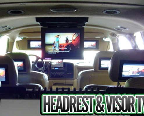 Headrest and Visor TVs