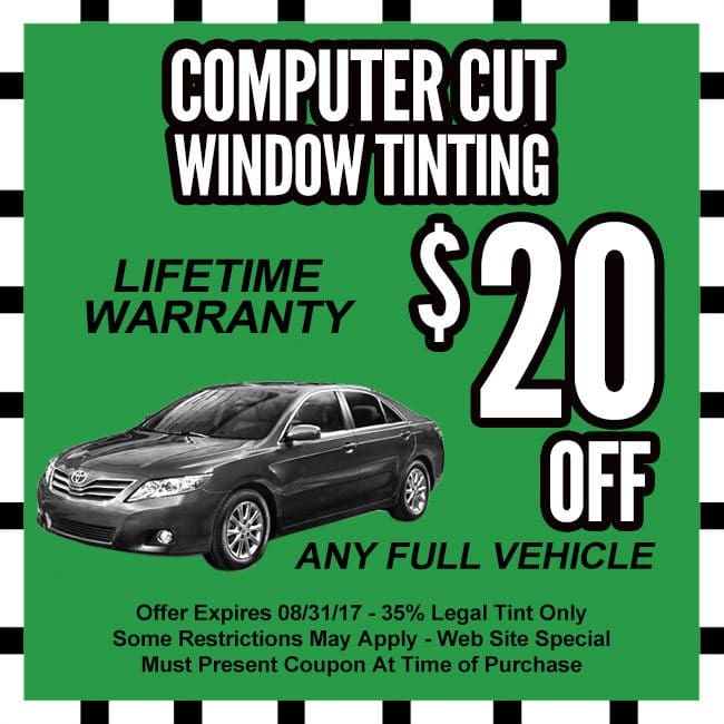 webspecialscoupons2017windowtinting20off Lucky's Autosports
