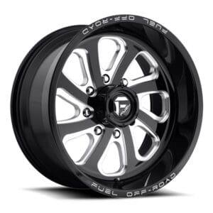 Fuel Flow Black Milled 20x10 Wheels