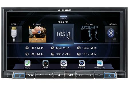 Alpine iLX-207 Receiver Apple CarPlay AndroidAuto