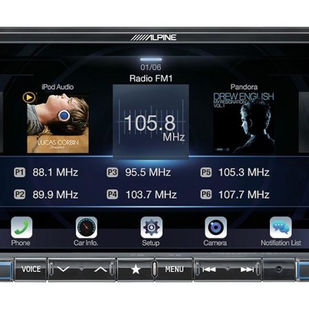 Alpine iLX-207 Receiver Apple CarPlay AndroidAuto