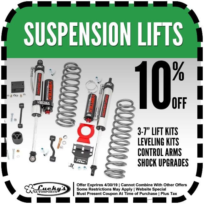 webspecialscoupons2019 suspension Lucky's Autosports