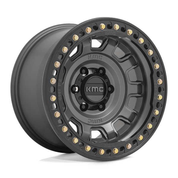 KMC KM236 TANK BEADLOCK - 17 inch GRAY