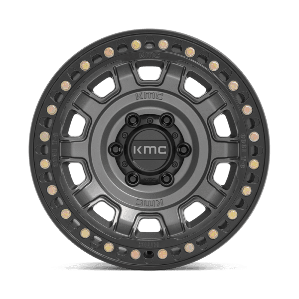 KMC KM236 TANK BEADLOCK - 17 inch GRAY - Image 3