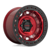 KMC KM236 TANK BEADLOCK - 17 inch RED