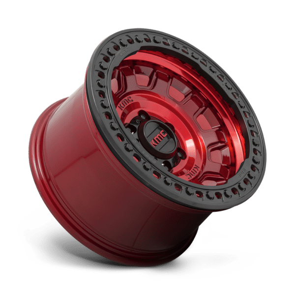 KMC KM236 TANK BEADLOCK - 17 inch RED - Image 2