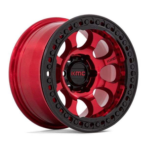 KMC KM237 RIOT BEADLOCK - 17 inch RED