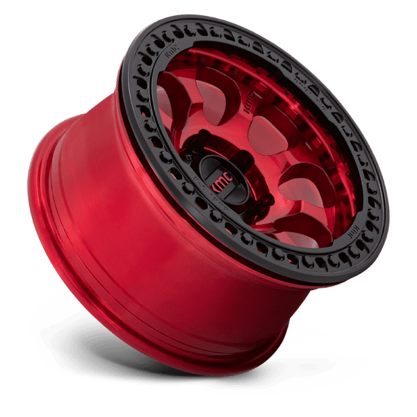 KMC KM237 RIOT BEADLOCK - 17 inch RED - Image 2