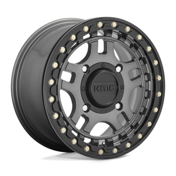 KMC Powersports KS240 RECON BEADLOCK - 15 inch GRAY - Image 3