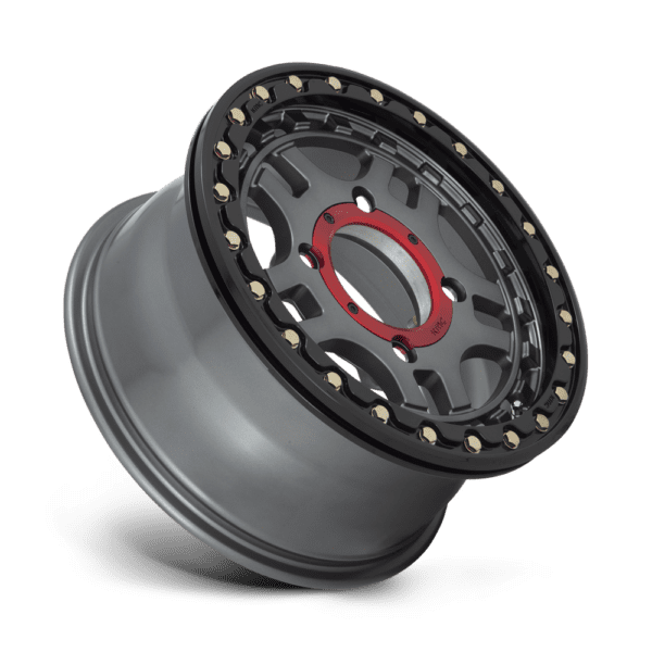 KMC Powersports KS240 RECON BEADLOCK - 15 inch GRAY - Image 2