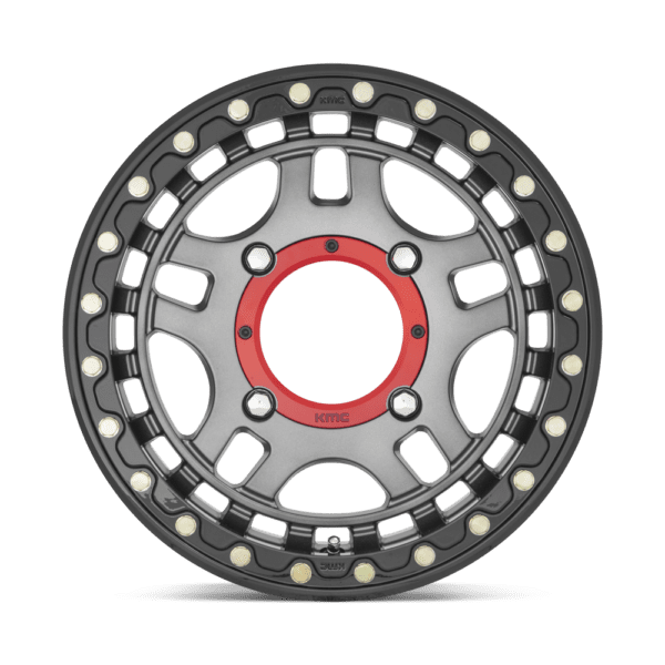 KMC Powersports KS240 RECON BEADLOCK - 15 inch GRAY - Image 4